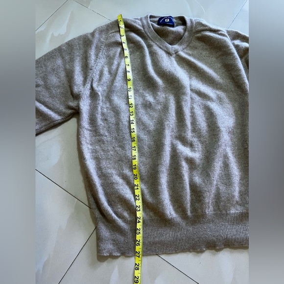 Leonardo De Firenzi 95% Cashmere 5% Wood Gray Sweater Mens Size XL - Picture 16 of 16